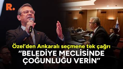 Özgür Özel, Ankaralılara seslendi: Elimizi kolumuzu çözün, belediye meclisinde çoğunluğu verin